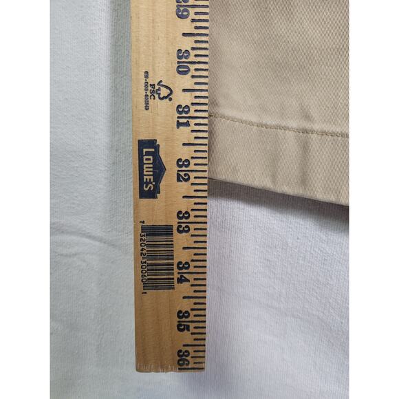 LL Bean Pants Womens Size 10 Tall Pull on Beige Classic Fit Khaki Chino Stretch - Picture 11 of 12
